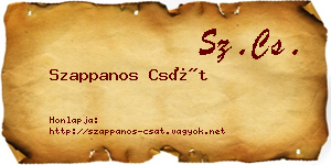Szappanos Csát névjegykártya